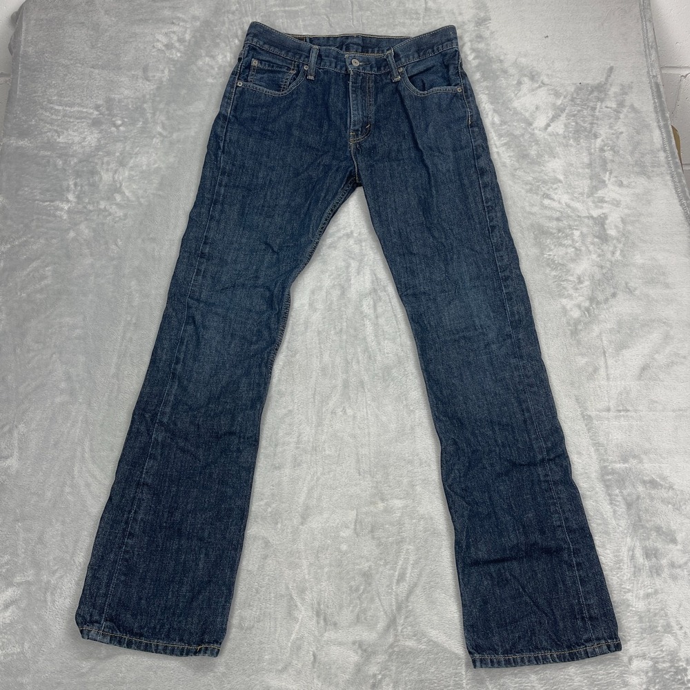 Levi's Jeans Mens 33x34 Blue Denim Dark Wash 527 Americana Slim Fit Bootcut Leg